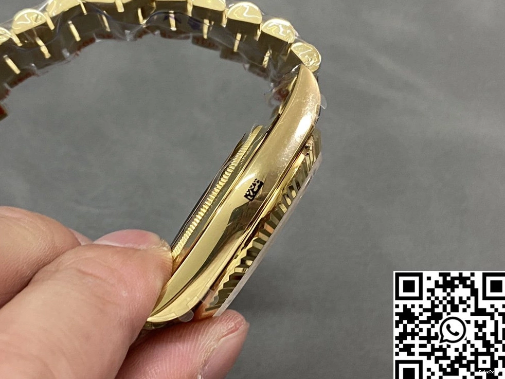 Steel M228238-0005 Date Diamond Factory Rolex Day v5 Dial Tungsten Hourmarker Gold QF 1012